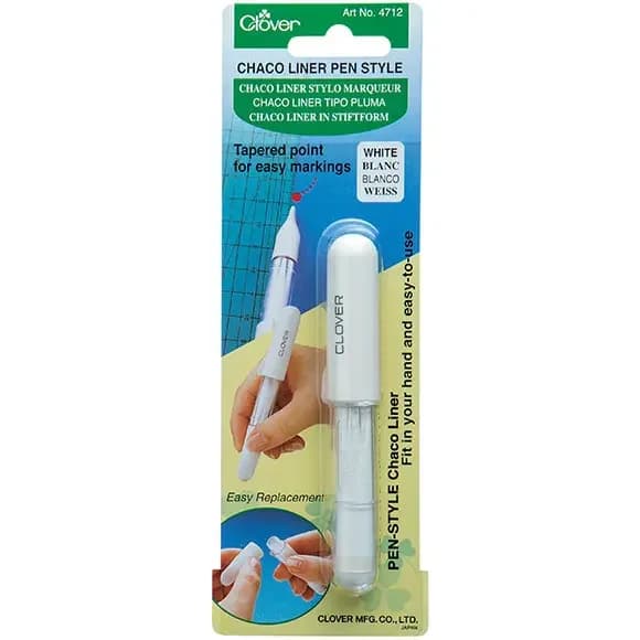 Clover Chaco Liner Pen Style White - Image 1