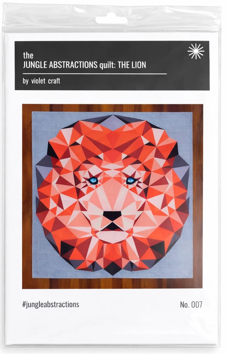 JUNGLE ABSTRACTIONS quilt: The Lion - Image 1