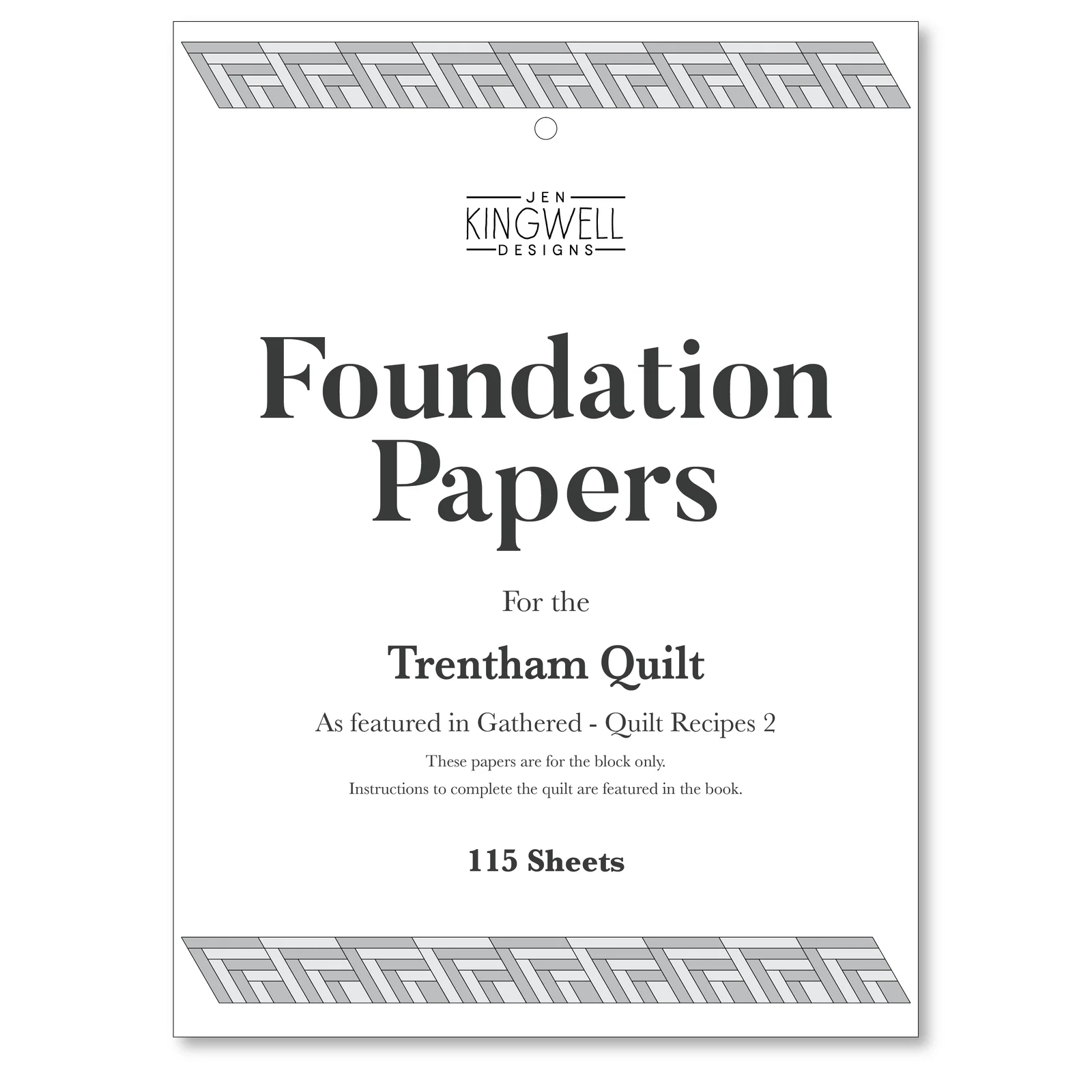 Trentham Foundation Papers as featured in Gathered Quilt Recipes 2 by Jen Kingwell