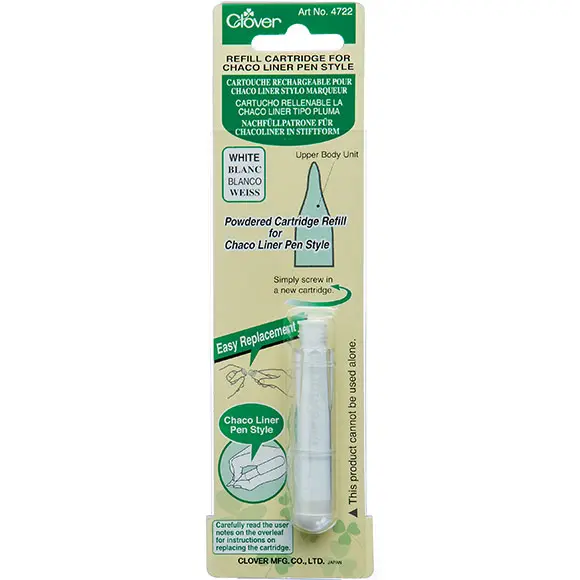 Clover refill cartridge for chaco liner pen style white - Image 1