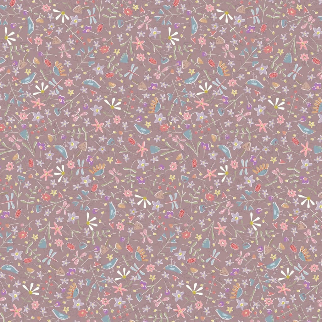 Slow & Steady - Garden Toss Purple - Image 1